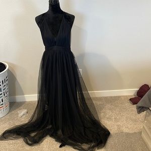 Formal Black Maxi Dress